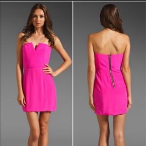 Naven‎ Hot Pink NBD Dress Strapless XS